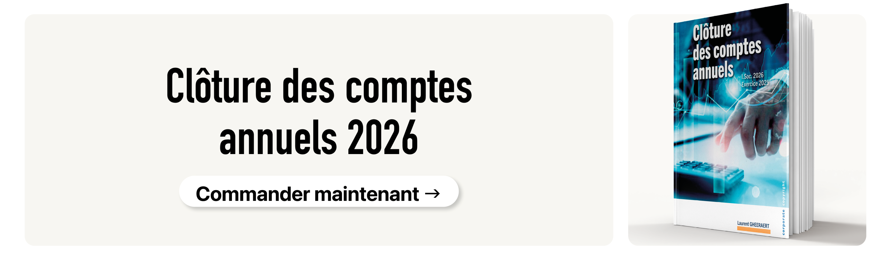 Clôture des comptes annuels 2026