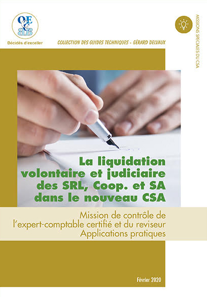 Liquidation volontaire et judiciaire des SRL, COOP. et SA dans ..(La)